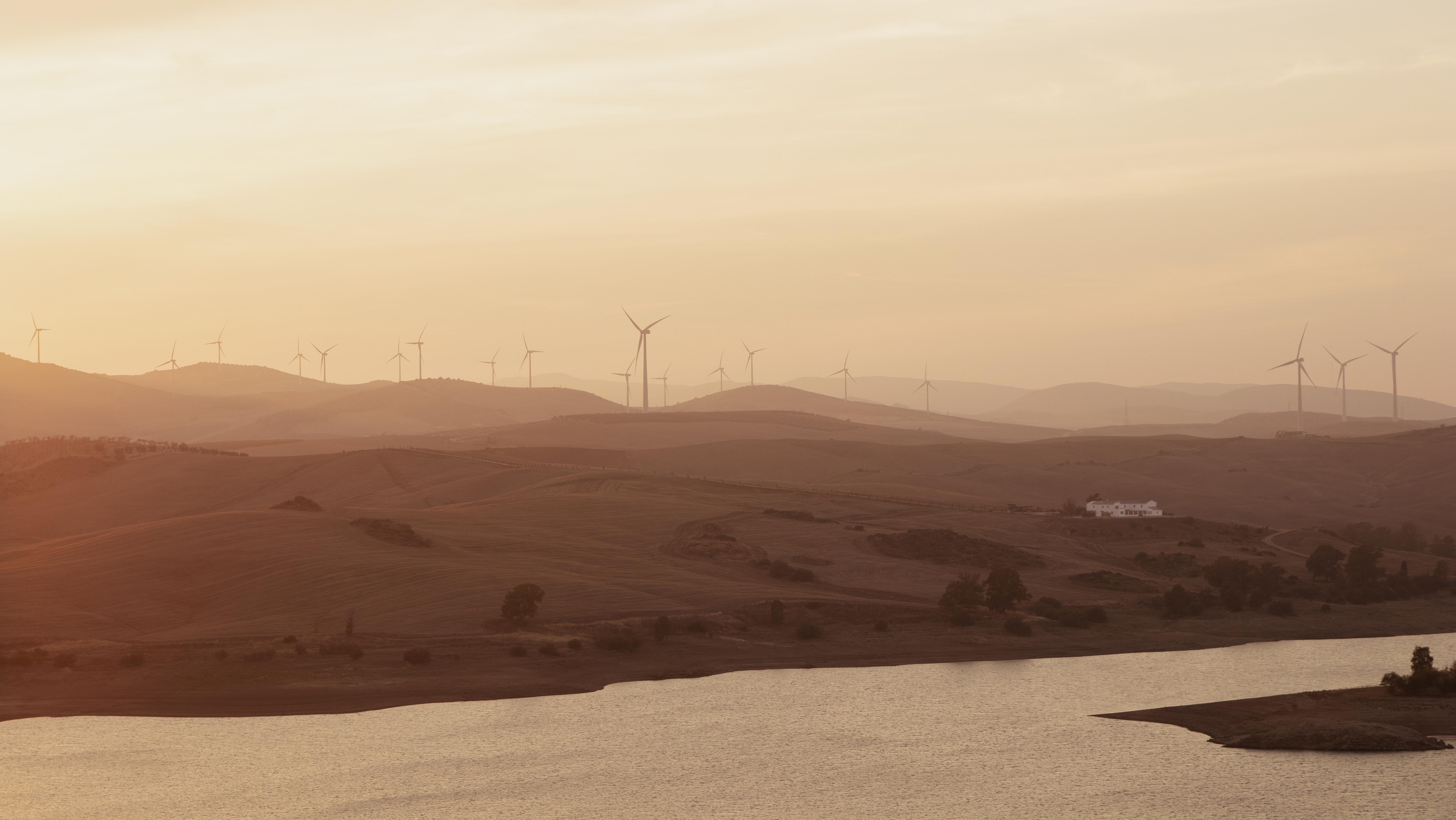 Paysage africain eoliennes energies renouvelables